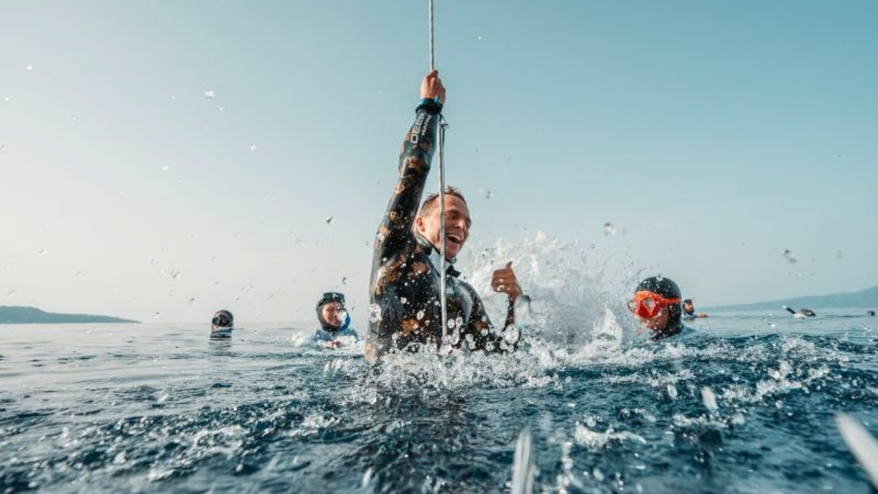 Zdjęcie udostępnione przez Piotra Błaszczaka w relacji z mistrzostw świata we freedivingu w Limassol